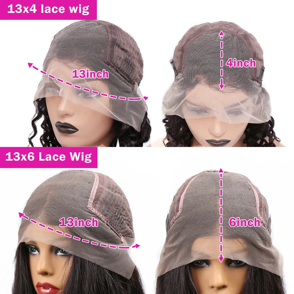 Luvin HD Transparent Body Wave Human Hair Wigs 13x6 Body Wave Lace Front Wig Human Hair Brazilian Water Wave Lace Frontal Wigs