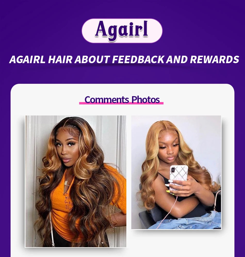 Ombre Orange Red Colored Body Wave Wigs Human Hair 13x6 Lace Frontal Wigs Brazilian 6x4 Lace Closure Wavy Wigs For Women 34 Inch