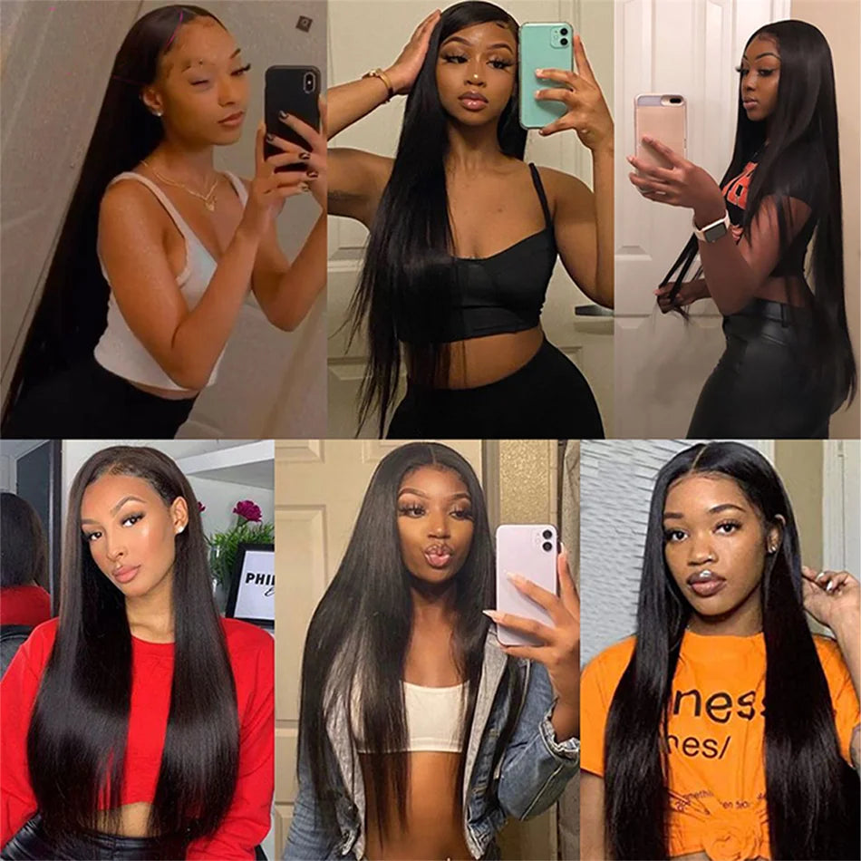 13x4 Bone Straight Lace Front Wig 30 36 Inch Lace Front Human Hair Wigs For Women 13x6 Brazilian Hair Glueless wigs Human Hair