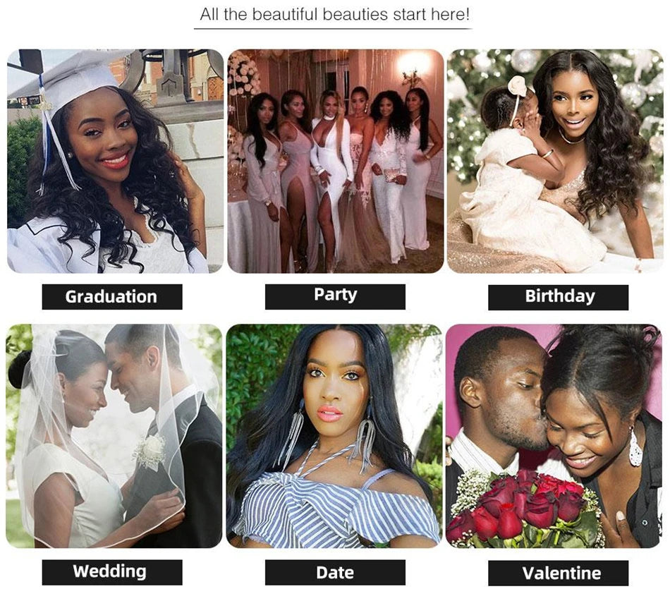 Brazilian 250% Density 13X4 Short Bob HD Lace Front Human Hair Wigs For Women Loose Body Wave Short Lace Frontal Wig Pre Plucked