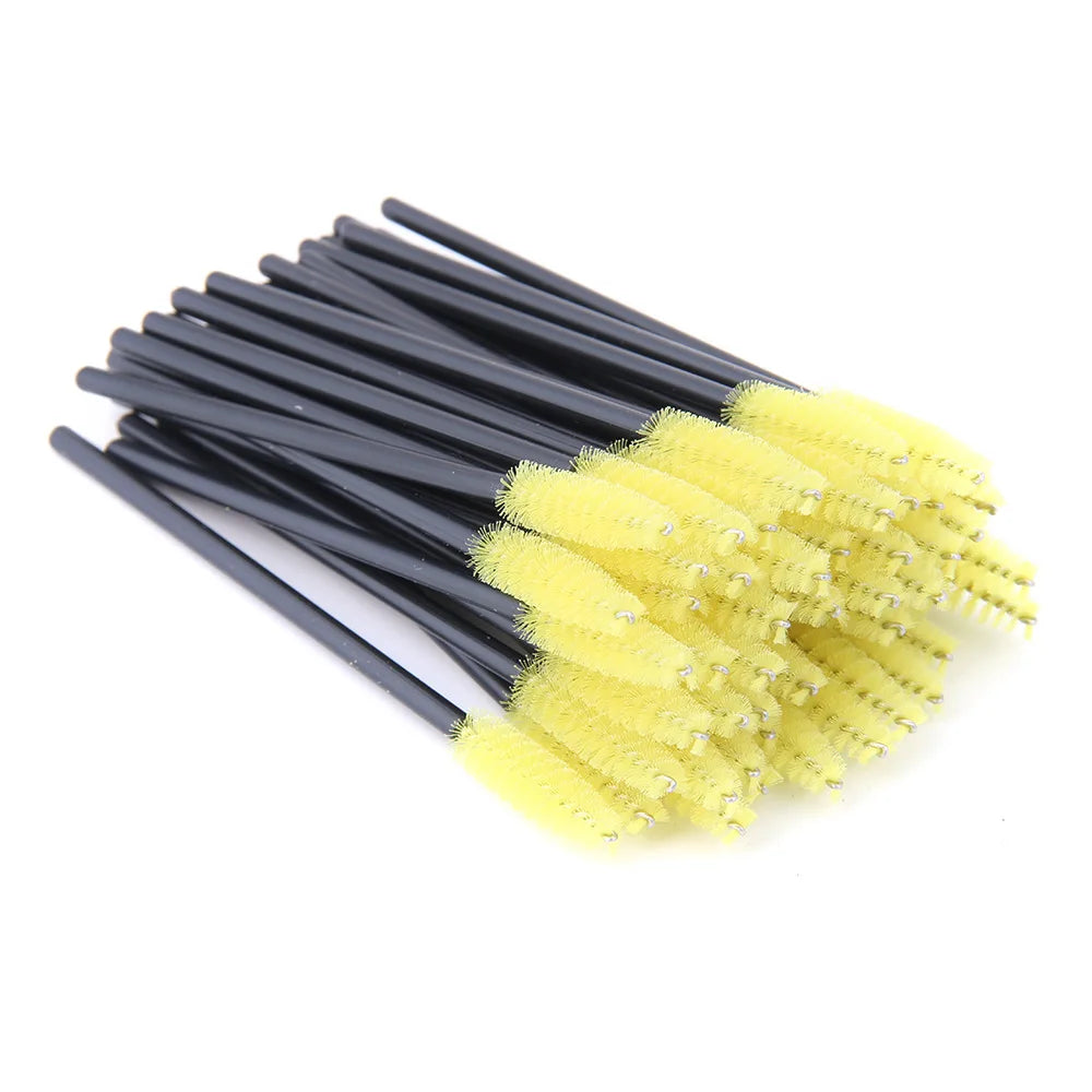 YSDO Good Quality 5/50 Pcs Crystal Eyelash Makeup Brushes Diamond Handle Mascara Wands Eyelash Extension Tools