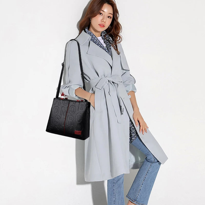 PU Leather Casual Crossbody Bags for Women Ladies Luxury Designer Tote Handbag Female Large Capacity Travel Shoulder Bag Sac