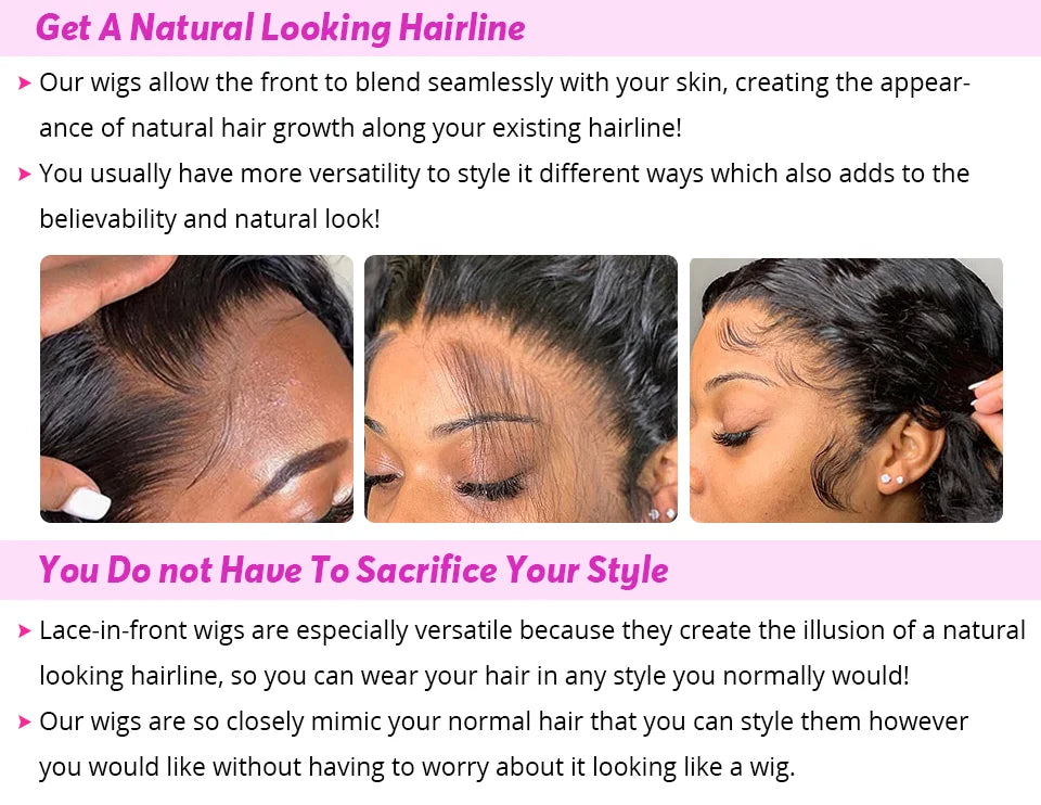 Luvin HD Transparent Body Wave Human Hair Wigs 13x6 Body Wave Lace Front Wig Human Hair Brazilian Water Wave Lace Frontal Wigs