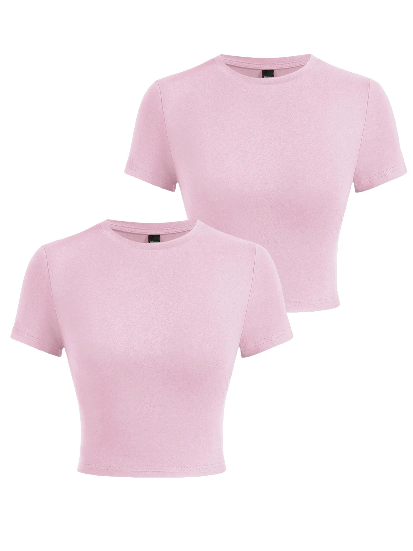 Y2K Woman Solid Crop Tops Short Sleeve High Elastic Viscose T-Shirt Soft O-Neck Sporty Tees Summer Street Fashion Female Clothes