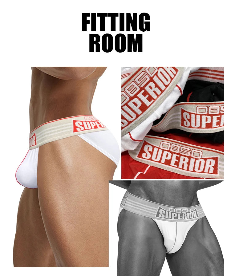 1/2/3/4PCS Men's New Low Waist High Fork Triangle Pants Stimulating Anti Wear Legs Showing Large Protruding Triangle Pants BS844