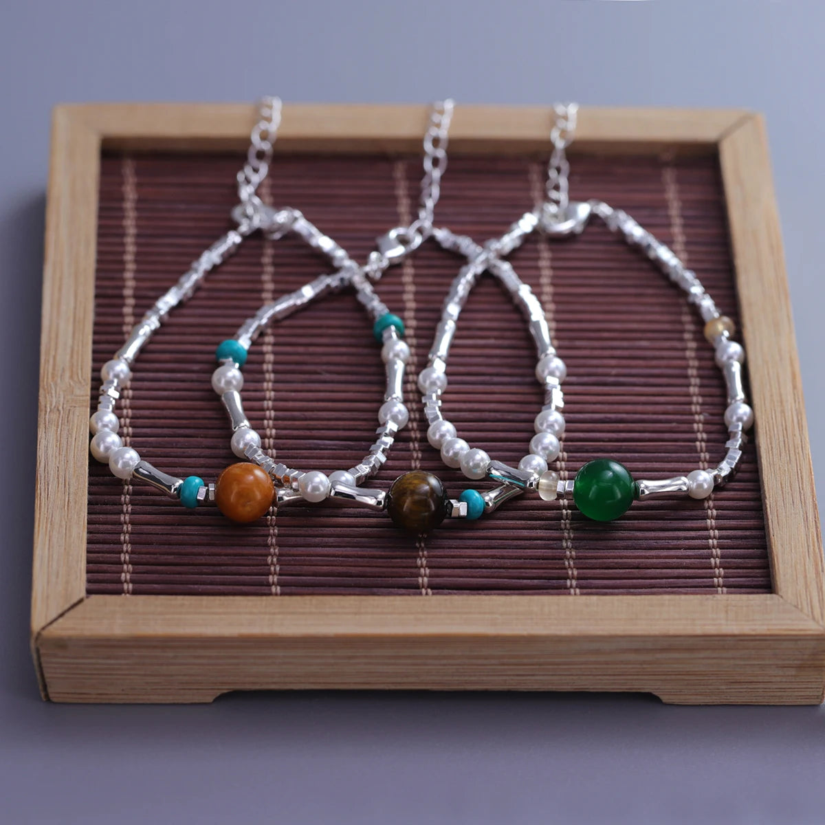 VENTFILLE 925 Sterling Silver Line Extremely fine Bracelet for Women Love Haert Bead Korean Ins Sweet Jewelry Gift Dropshipping