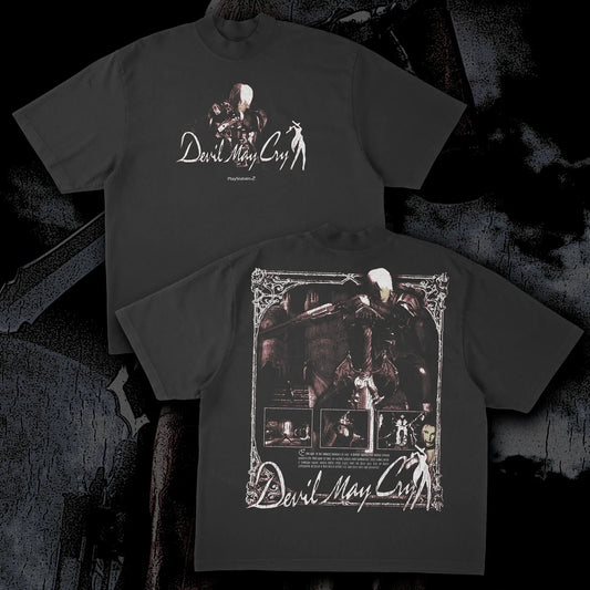 25 New Hot Fashion Men Women T-shirts Ovesized Y2k Devil May Cry Heavyweight Crop Top Female Male Short Sleeves Cotton Clothes