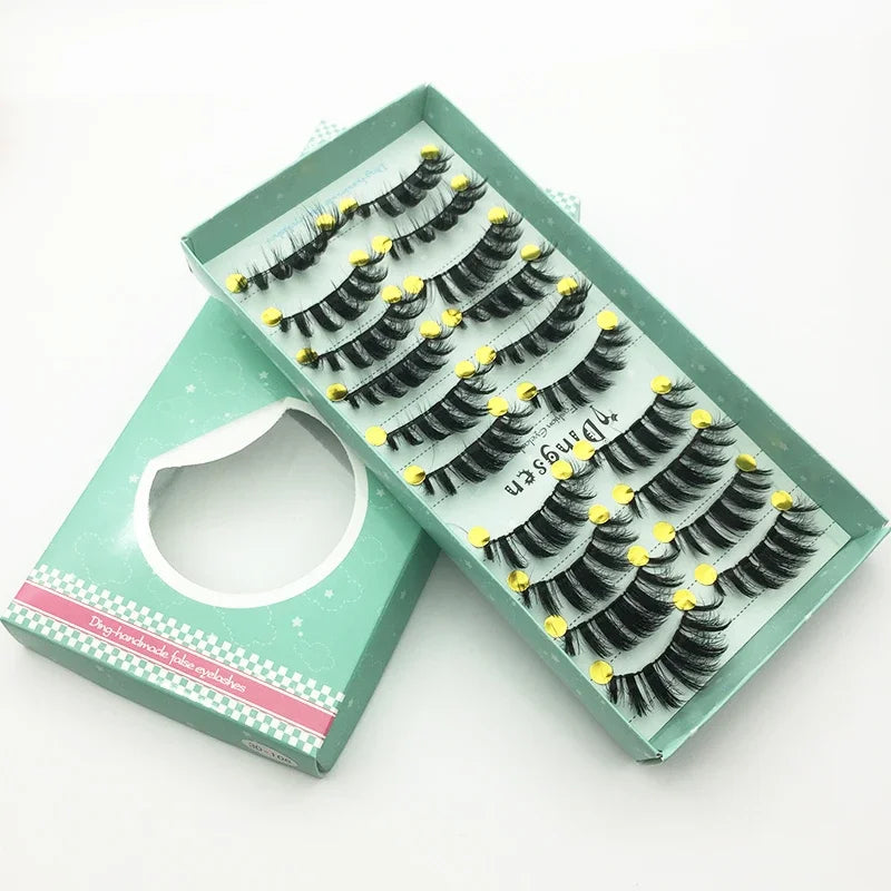 10/2 Pairs Mink Eyelashes Natural 3D Lashes Faux Cils Makeup Dramatic False Eyelashes Wholesale Eyelash Extension Makeup Tools
