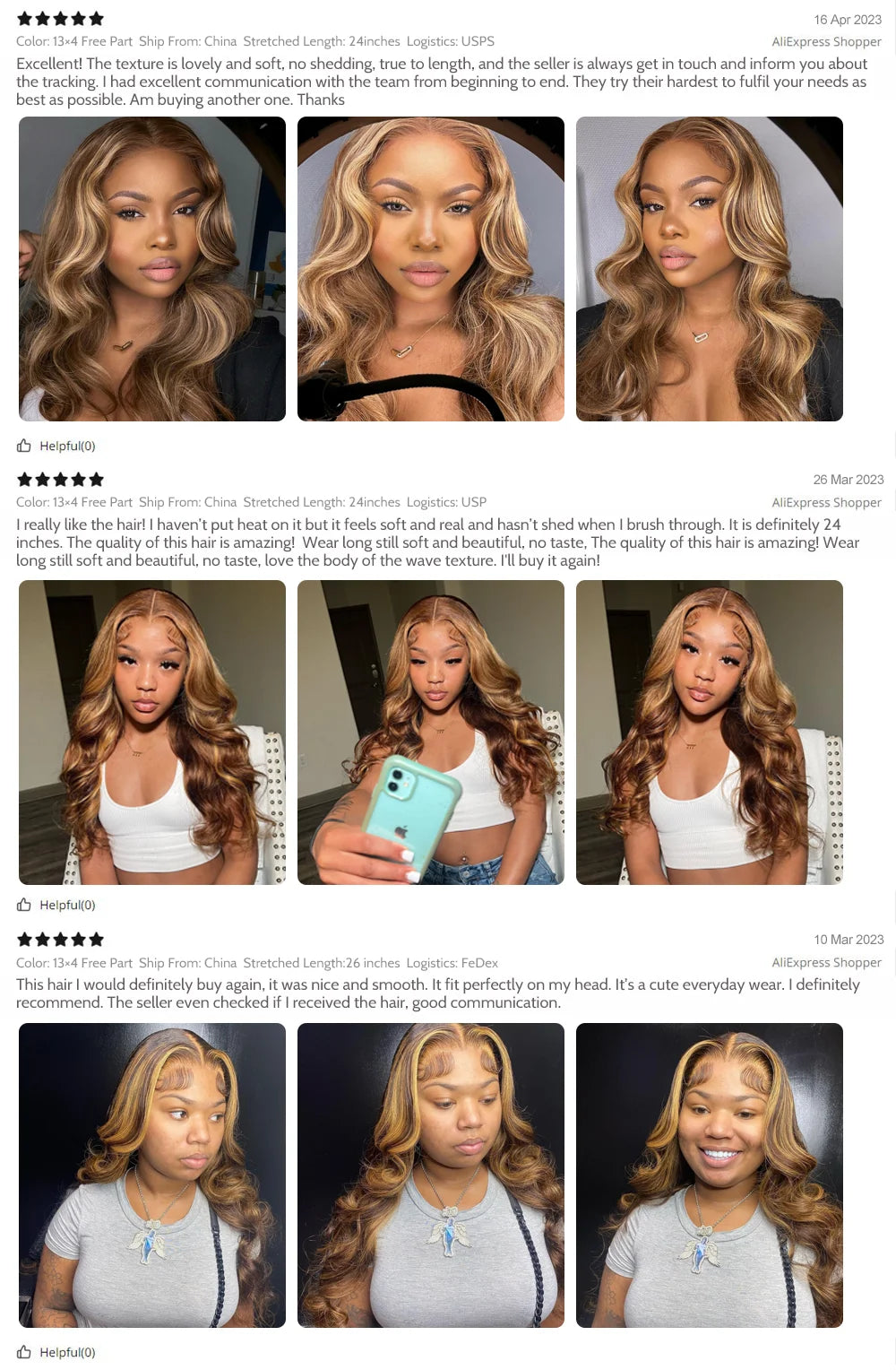 Highlight Wig Human Hair Body Wave Lace Frontal Wigs Colored 13x4 Lace Frontal Wig P4/27 Ombre Honey Blond Lace Front Human Hair