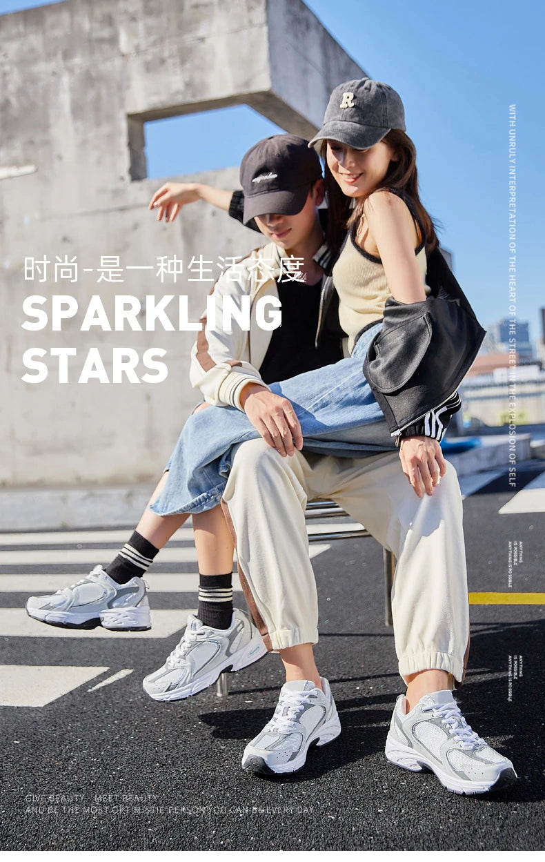 New Running Shoes Men's Breathable Sneakers Summer Light Mesh Air Cushion Women's Sneakers Outdoor Lace-up Training Shoes