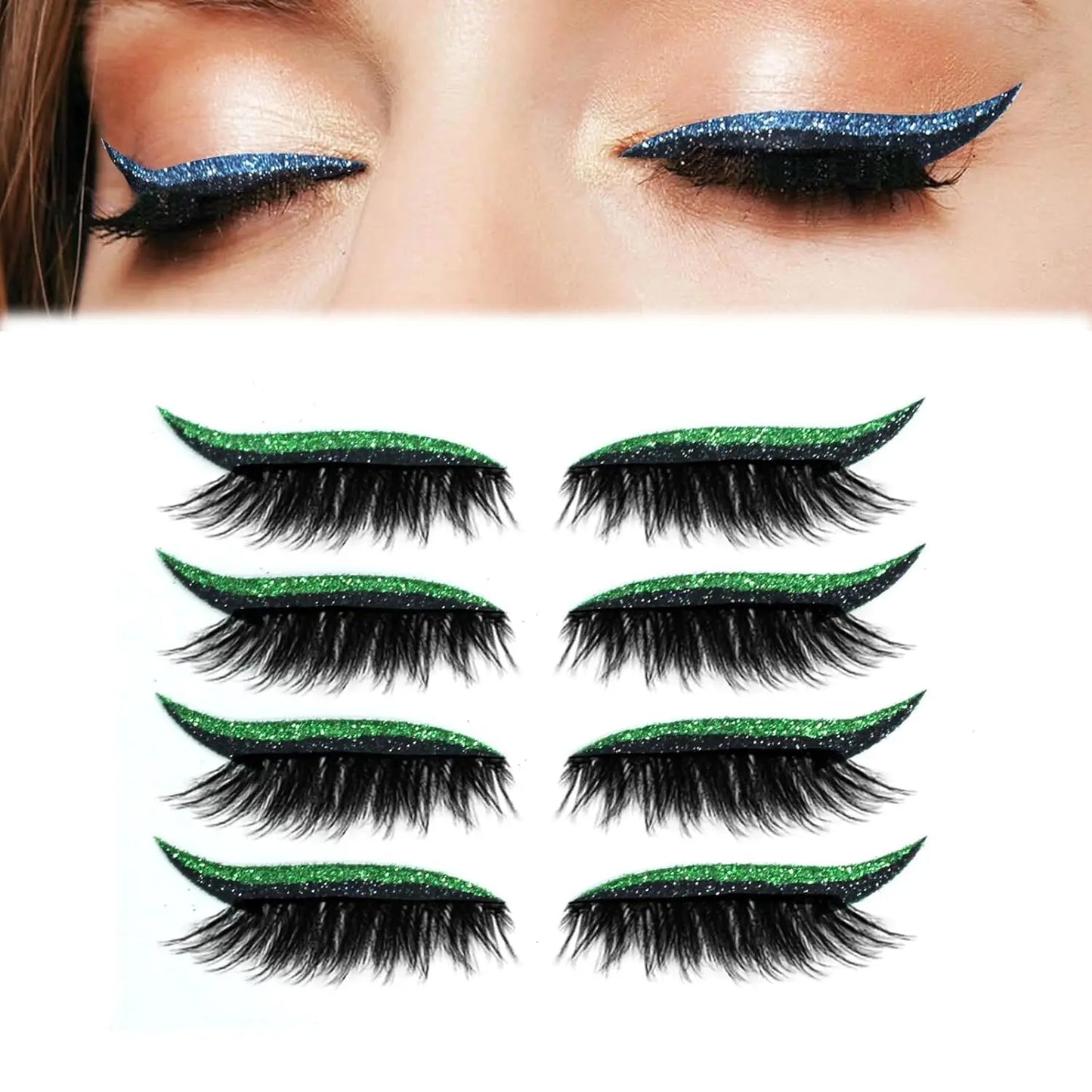 Eyeshadow Eyelash Patch Seamless Makeup Stickers False Eyelashes Innovative Reusable Eyelashes For Cosplay Special Occasions
