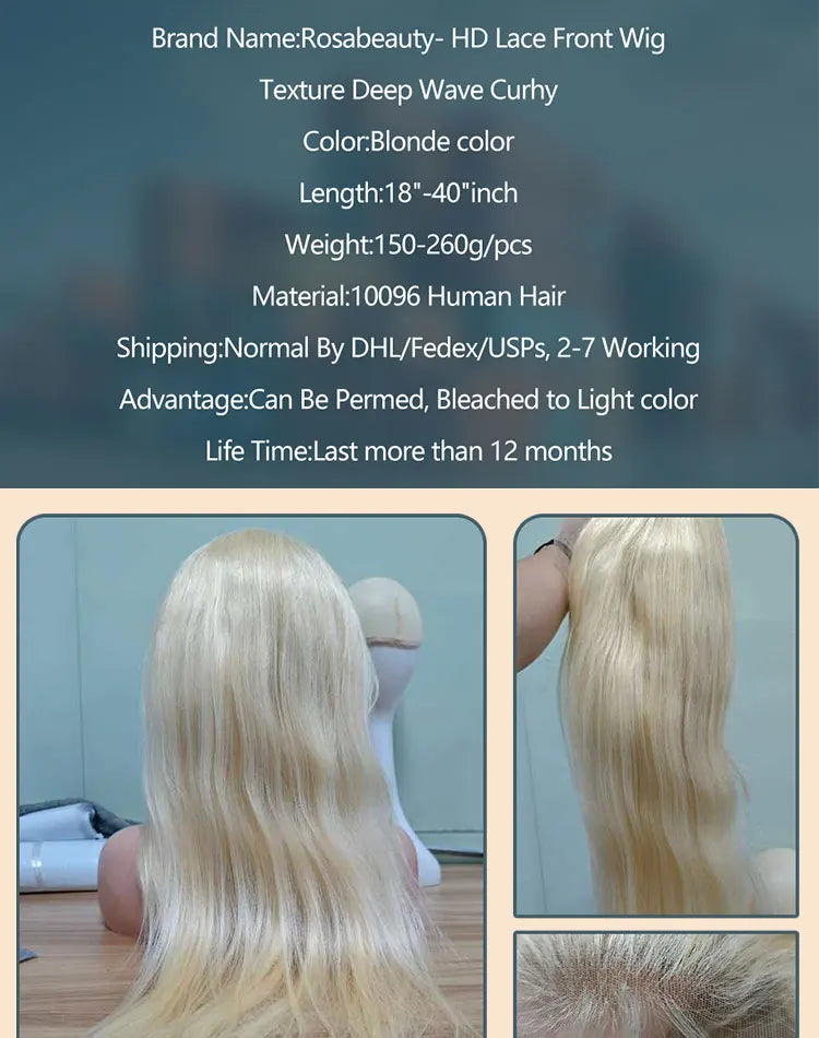 30 40 inch 613 Honey Blonde Straight 13x4 Lace Front Wigs Human Hair Glueless 5x5 Closure Brazilian Hd 13x6 Front Wig PrePlucked
