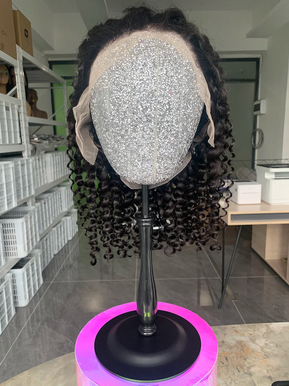 Bob Loose Wave Lace Front Wig Human Hair 100 Original Vietnam Natural Black Colored Full 13x4 Wet and Wavy Human Wig 250 Density