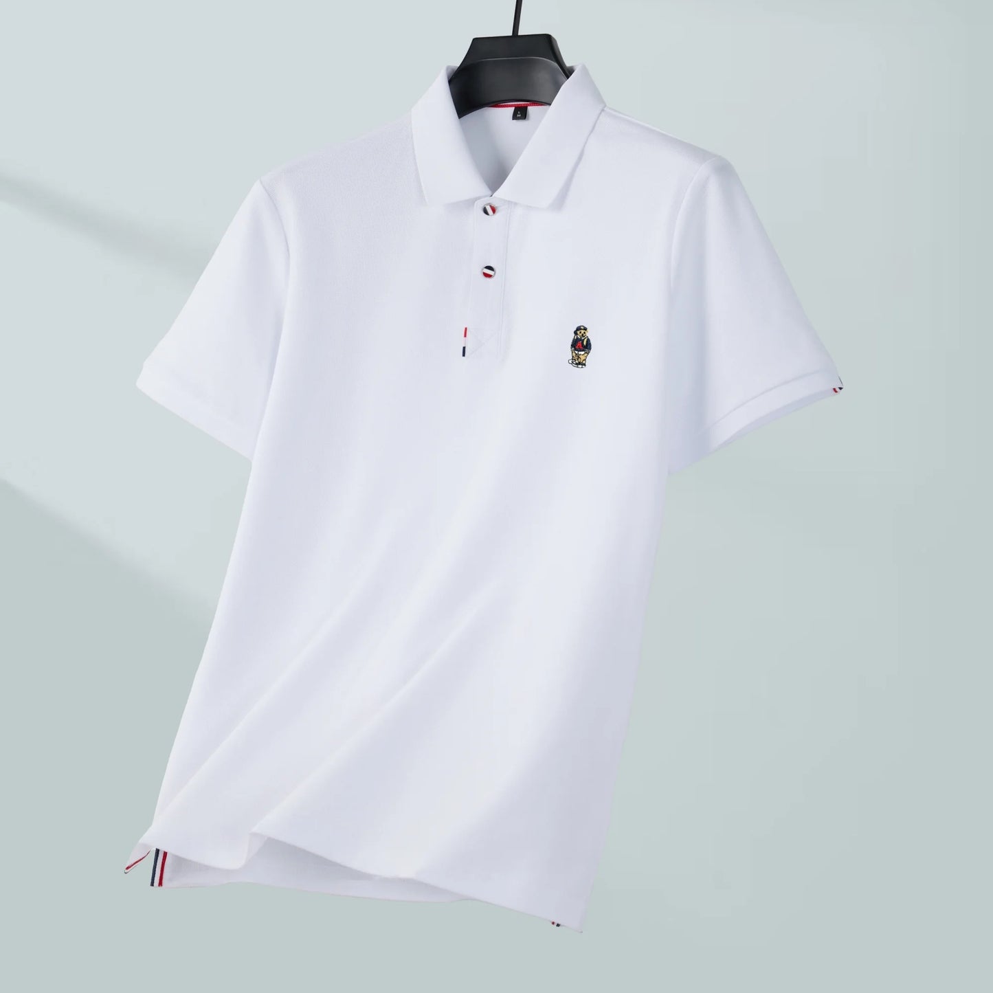 Summer hot selling men's fashionable business high-quality polo shirt, casual and comfortable pure cotton short sleeved shirt