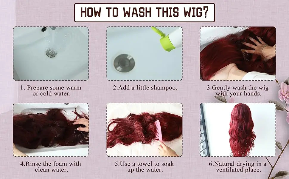 Pink Synthetic Wig With Long Straight Bangs Natural Wig Women Daily Use Cosplay Heat Resistant Lolita Full Head Cover