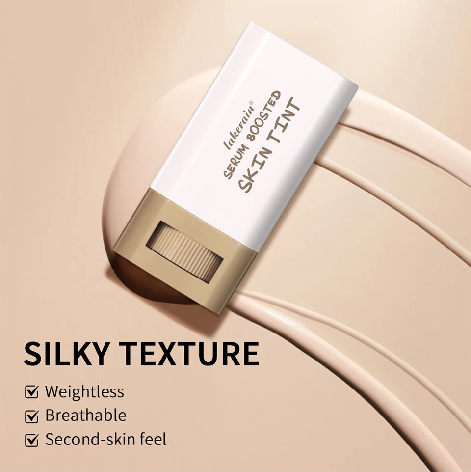 Skin Tint Foundation Stick 6 Colors Balm Serum Boosted Smooth Plumper Hight Coverage Travel Bronze Foundation Stick Makeup