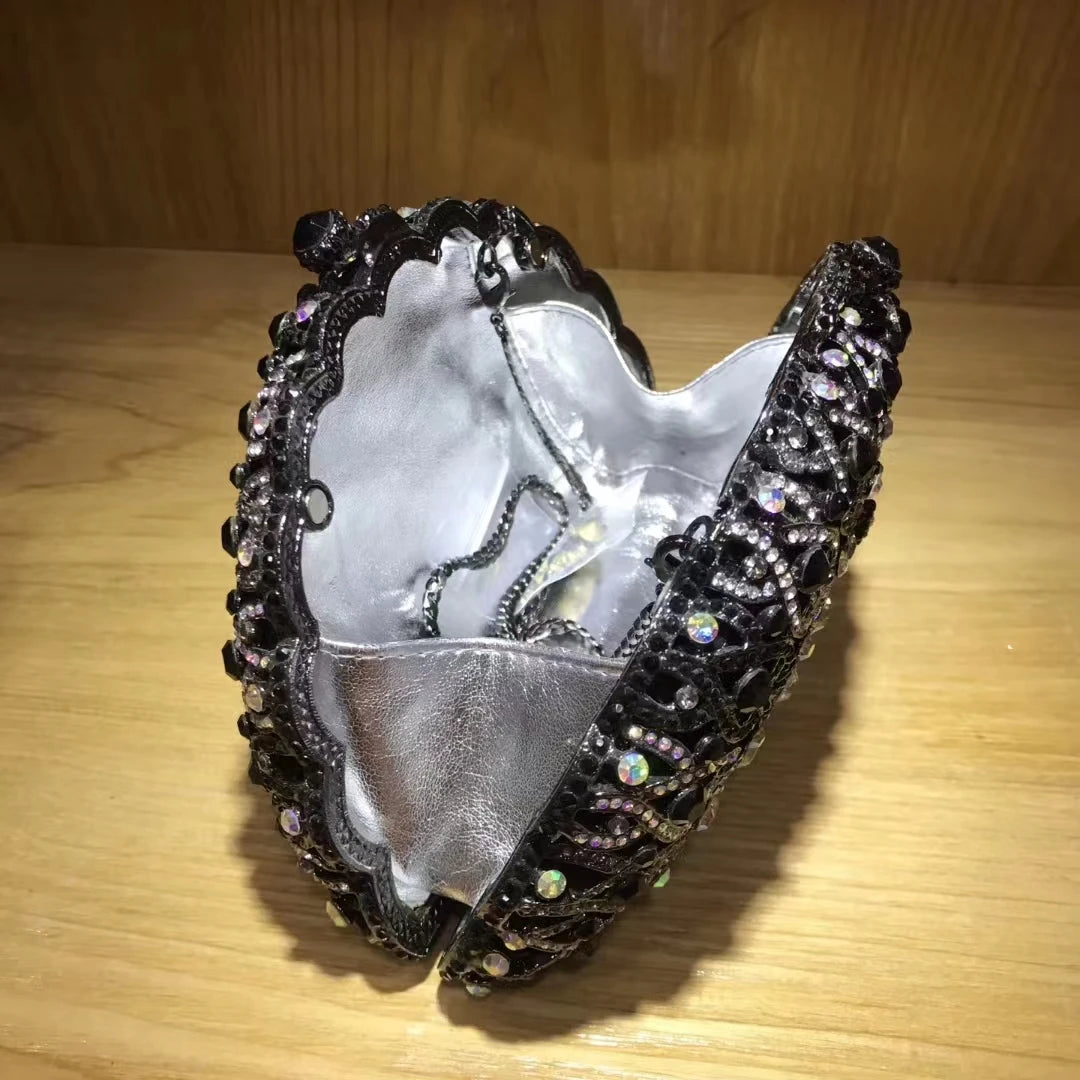 Women Peacock Animal Multicolored Clutch Bag Diamond Crystal Dinner Party Gala Handbag Wedding Bridal Birthday Gift Cute Purse