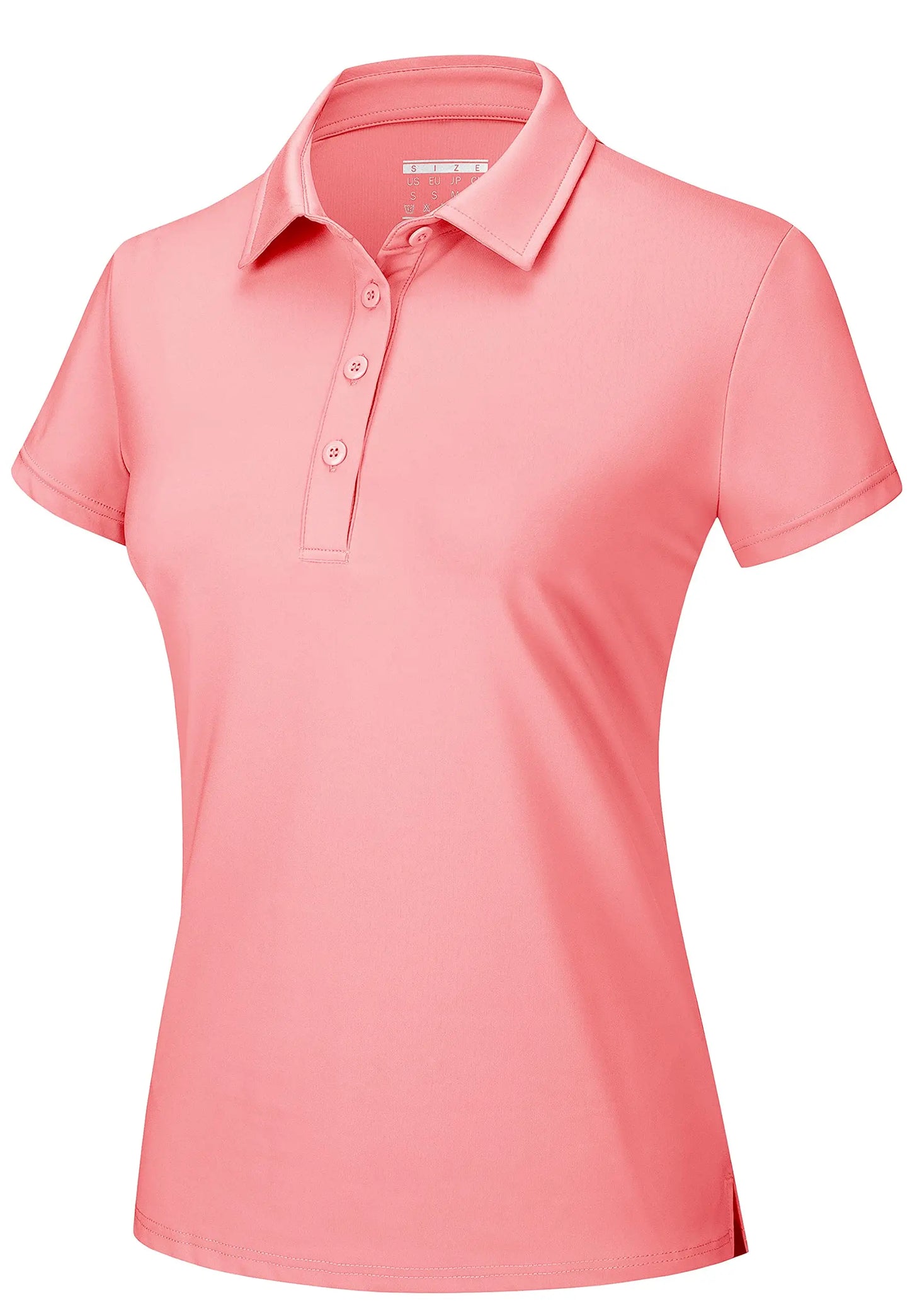 TACVASEN Summer UPF 50+ Short Sleeve Shirts Womens Sun Protection T-shirts Quick Dry 4 Buttons Tennis Workout Tee Golf Pullovers