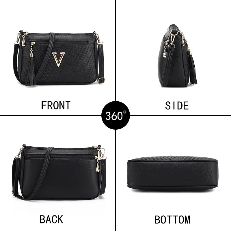 Women's Middle-aged Crossbody Bag Korean Version 2025 Spring/summer Fashion Trend Single Shoulder Bag Change Mobile Phone Purse