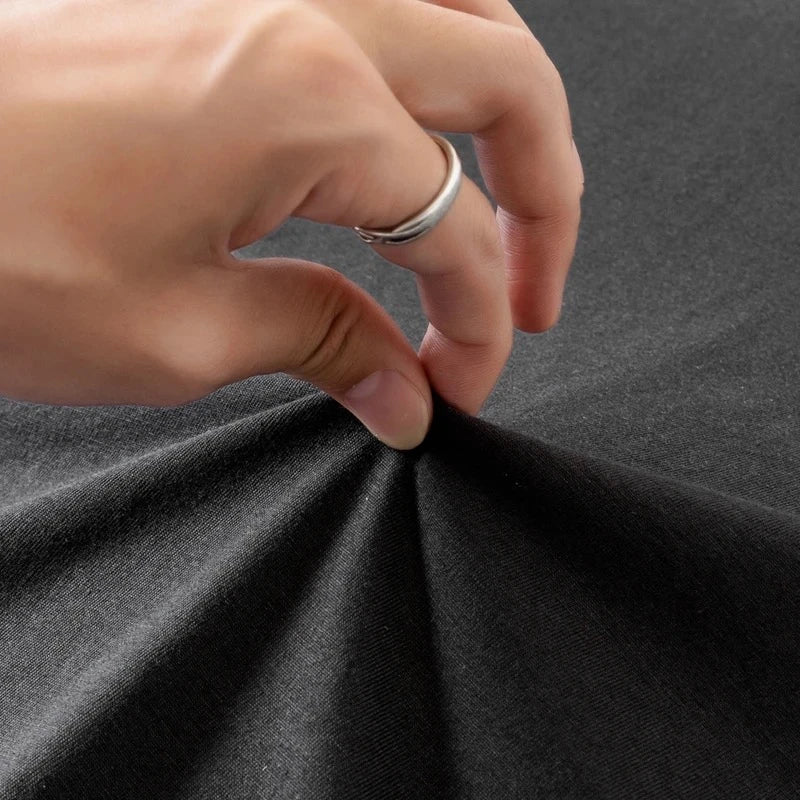 Fast Delivery T-Shirts Men Long Sleeves Tee Tops Male Autumn Plain Cotton Tshirts Plus Size 4XL 5XL Undershirts Man Clothing