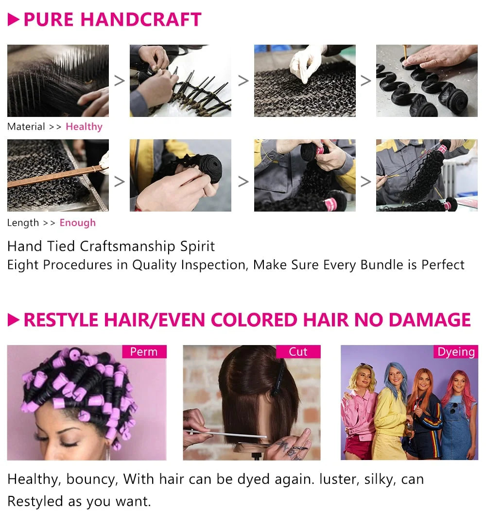 Half Wig Human Hair Kinky Curly Glueless Wig Human Hair Ready to Wear 3 IN 1 Half Wig With Drawstring 250 Density Curly Half Wig