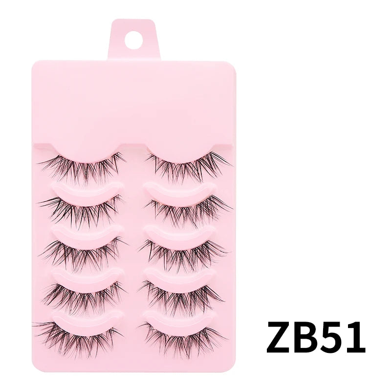 New Manga Lashes Soft Natural Eyelashes Thick False Eyelashes Manga Eyelashes Daily Dating Makeup Eyelashes Lashes Wispy