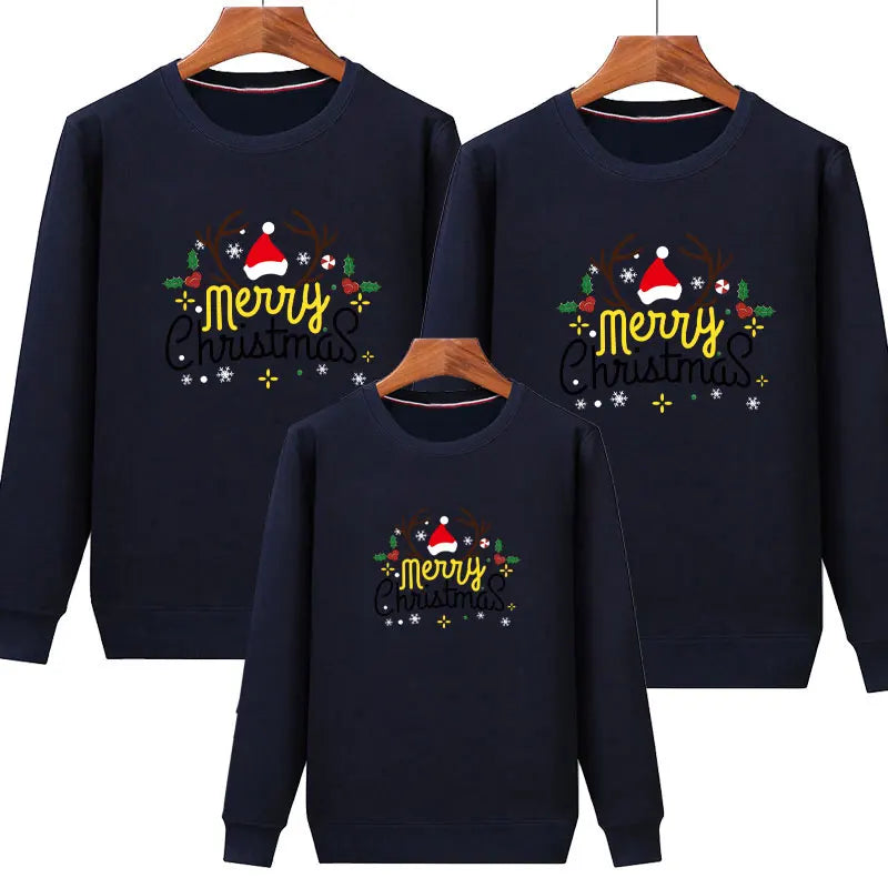 2026 Christmas Sweaters Xmas Autumn Father Mother Kids Baby Cotton Sweatshirts Baby Mommy and Me Clothes Family Matching Outfits