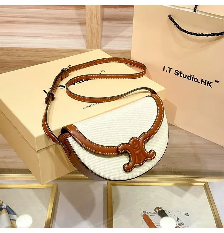 Trendy Fashionable Versatile Women's Shoulder Bag 2024 New Style Summer Collection Genuine Leather Waist Crossbody Small Bag