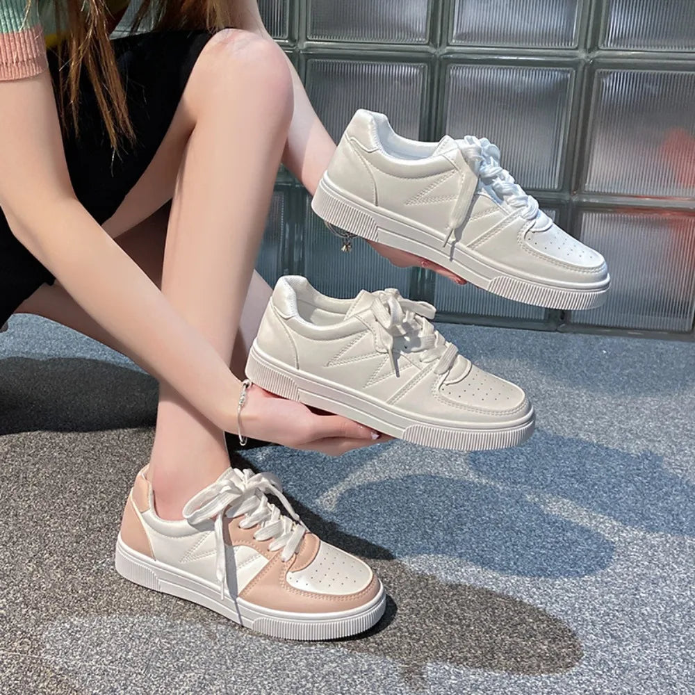 Women's Thick Sole Breathable Lightweight Casual Sneakers Spring Summer New Style Comfortable Sports Shoes Slip-On Loafers