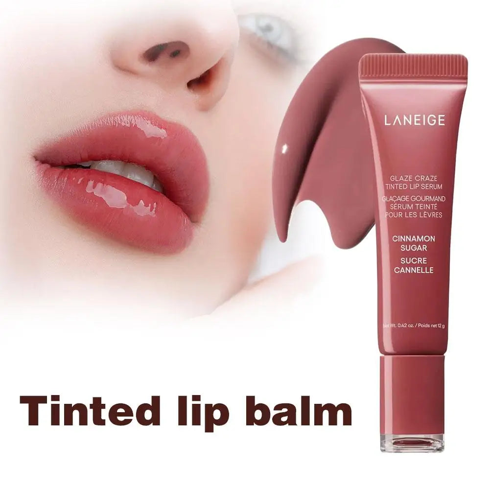 Donut Colored Lip Balm Moisturizing Lip Gloss Mirror Transparent Lip Glaze Jelly Lip Enrichment Oil Non Fading Lip Makeup