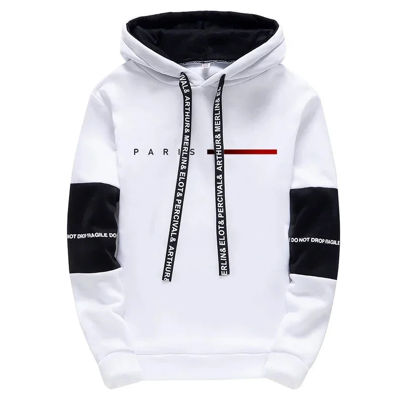 Men's Hooded Sweatshirts Sweatpants Paris Fashion Hoodie Streetwear Male All Season Daily Casual Sports Pullover Jogging Pants