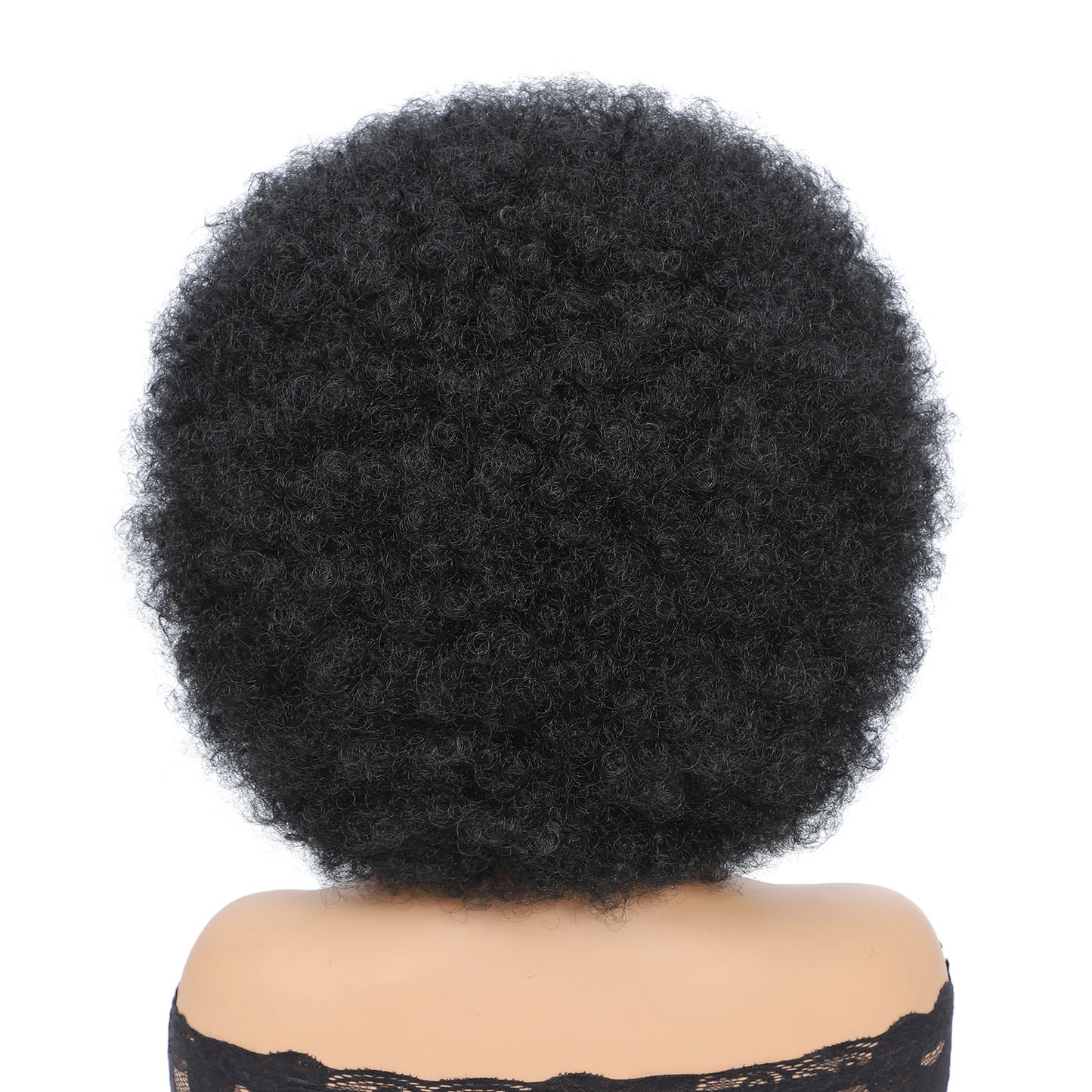 Afro Wigs for Black Women 14 Inch 70s Afro Kinky Curly Bouncy Fluffy Puff Synthetic Wig Ideal for Cosplay Daily & Party