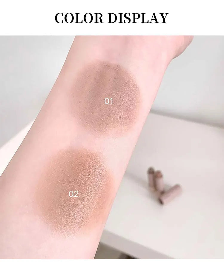 Cappuvini Moisturizing Silky Three-dimensional Contour Stick Natural Matte Single Color Suitable For Nose Shadow Makeup Contour