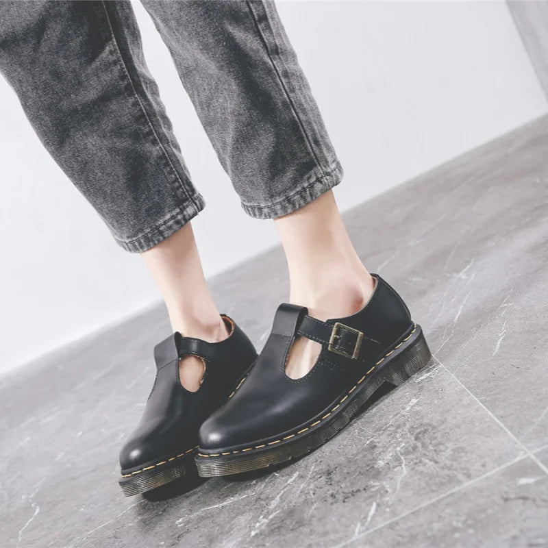 Spring and Autumn Casual Shoes for Men and Women 2025 Fashion Mary Jane Shoes Women Thick-soled British Business Casual Shoes 45