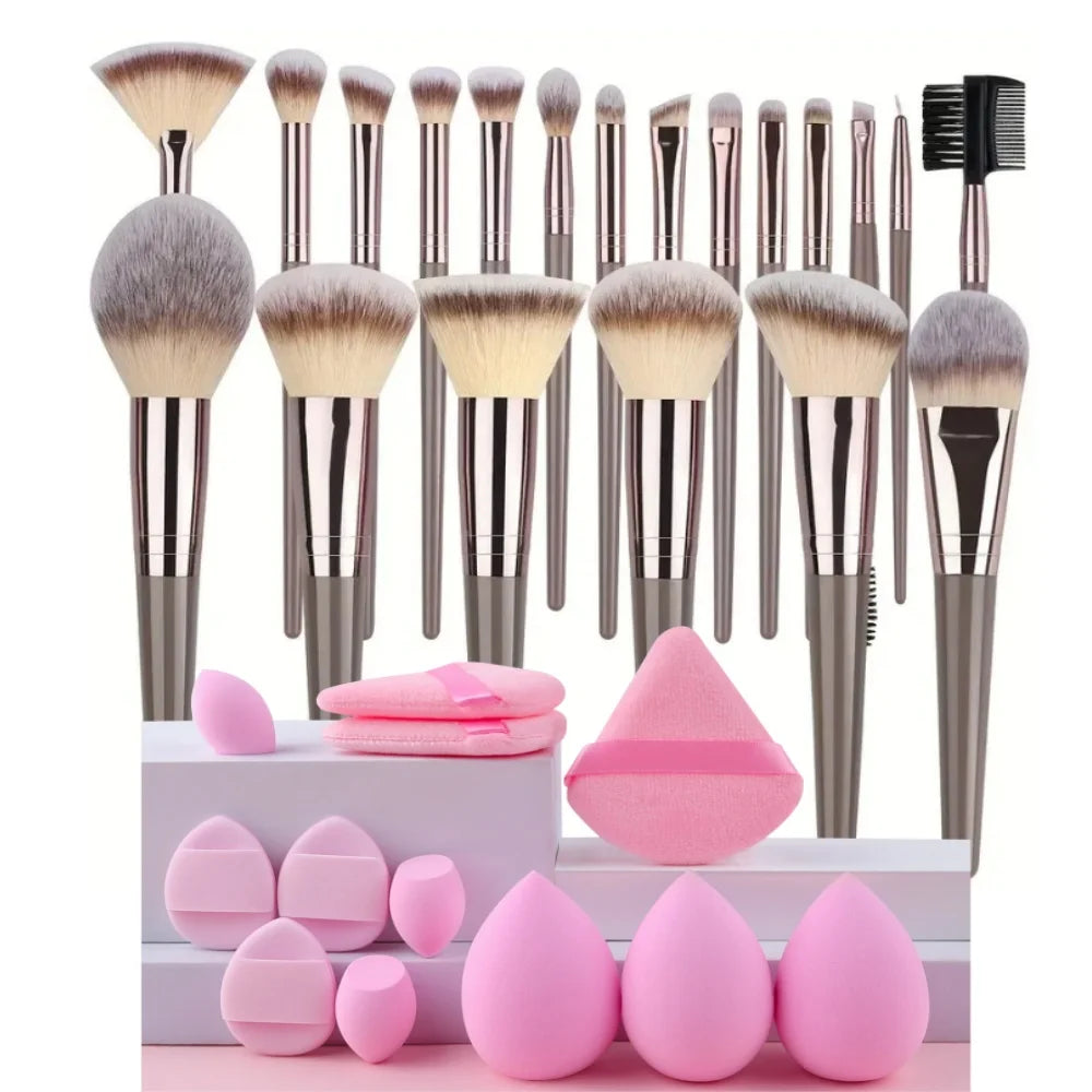 Professional 3-20PCS Makeup Brushes Set Soft Fluffy Foundation Eyeshadow Concealer Blending Blush Brush Kabuki Women Beauty Tool