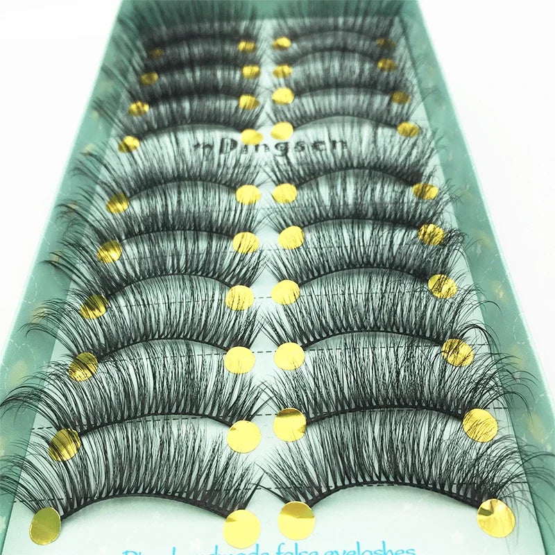 10/2 Pairs Mink Eyelashes Natural 3D Lashes Faux Cils Makeup Dramatic False Eyelashes Wholesale Eyelash Extension Makeup Tools
