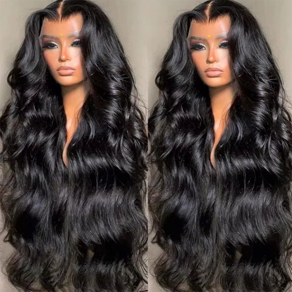 180 Density 13x6 Body Wave Lace Front Wigs Human Hair Pre Plucked 13x4 HD Transparent Lace Frontal Wigs Human Hair for Women