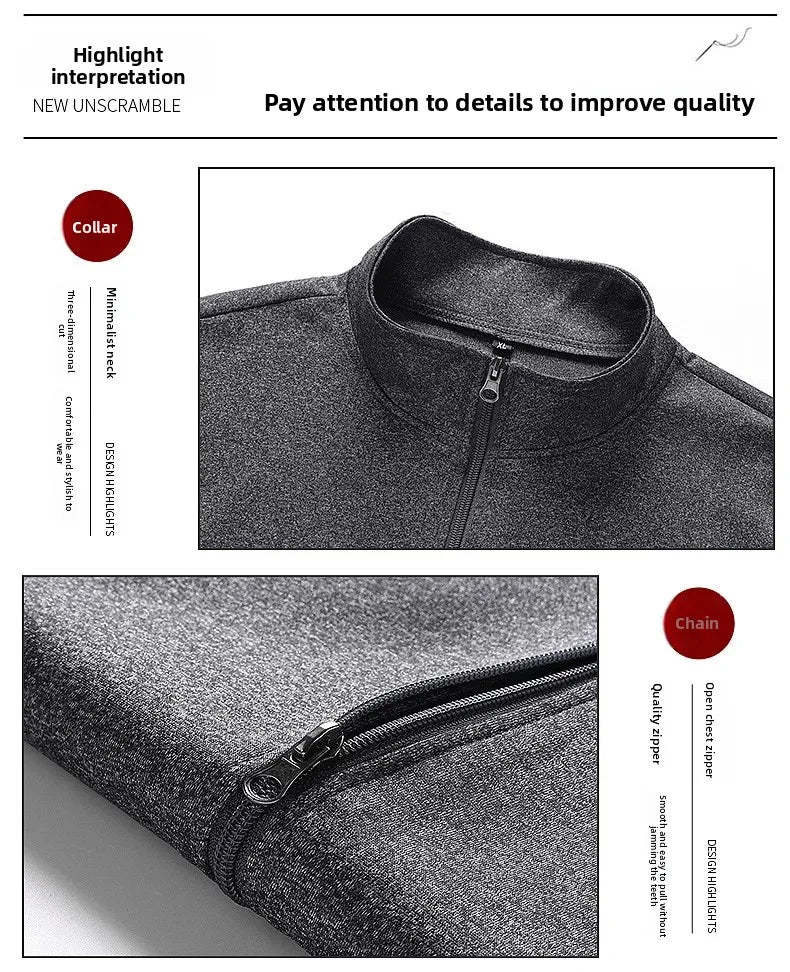 Casual Sportswear Set for Middle-Aged And Elderly Men Spring Autumn New Style Two-Piece Suit Dad Clothes Comfortable Fitness Out