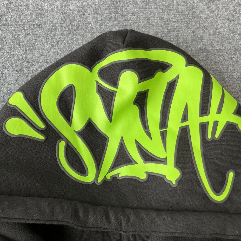 Sy-World Casual Streetwear Sportswear Hoodie Sweatshirt Men's Women's Hip Hop Style Winter Cotton Long Pants Set