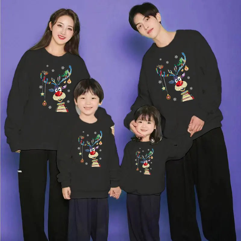 Mom Daughter Dad Son Family Look Sweater Set Matching Family Outfits Christmas Sweatshirt Xmas Jersey Kids Baby New Year Jumper