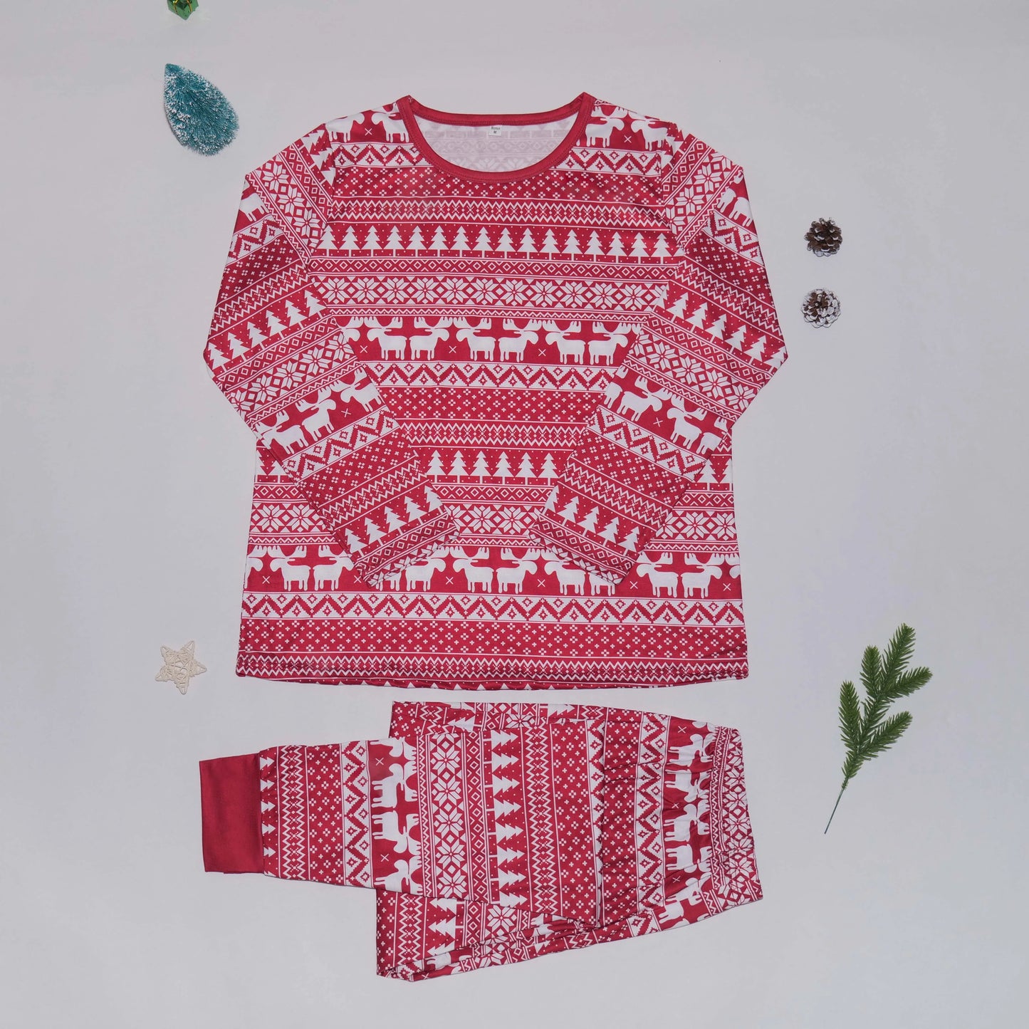 Winter 2025 Allover Print Christmas Pajamas Set Adult Kids Matching Clothes Soft Sleepwear Baby Dog Pjs Xmas Pyjamas Family Look