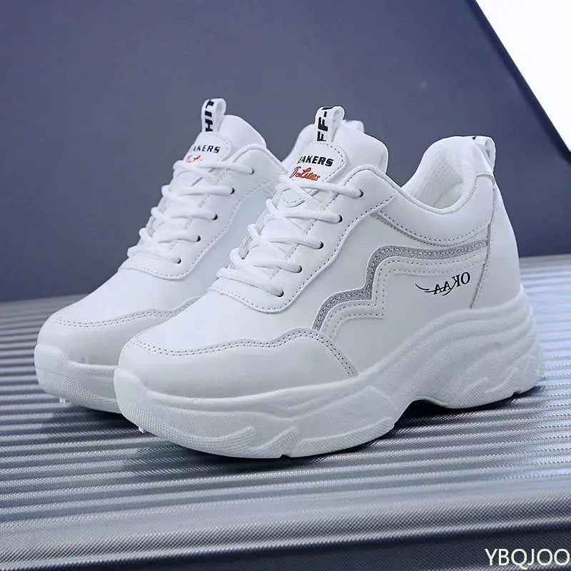 High top Women's Sneakers Casual comfort vulcanized shoes Fashion versatile leather shoe Ladies nonslip breathable Shoes Zapatos