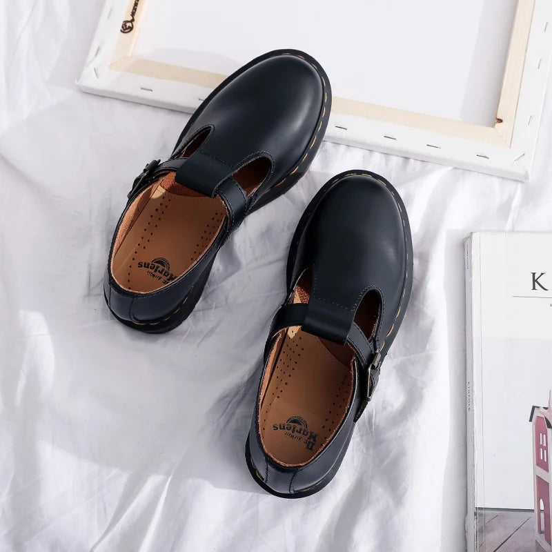 Spring and Autumn Casual Shoes for Men and Women 2025 Fashion Mary Jane Shoes Women Thick-soled British Business Casual Shoes 45