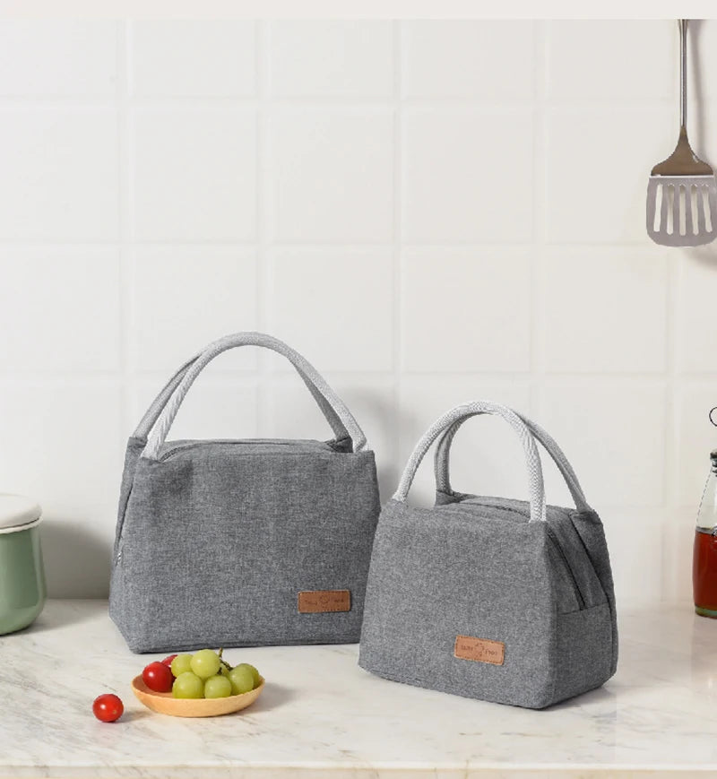 Small Lunch Cooler Bag for Women Men Leakproof Food Carrier Work Lunch Bag Thermal Keeps Cold & Heat Insulated Tote with Zipper