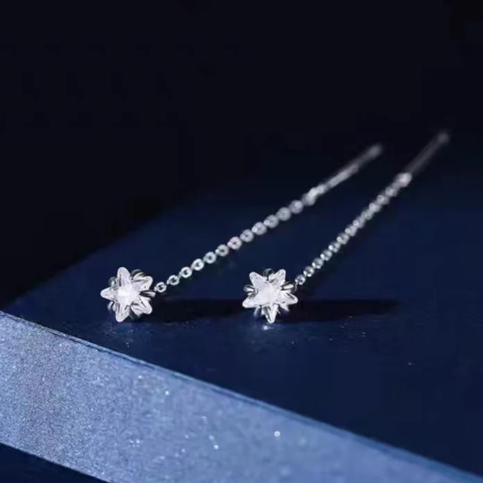 European and American Black Drop Tassel Long Earrings 2025 New Fashion Party Luxury Accessories For Womens Temperament Jewelry