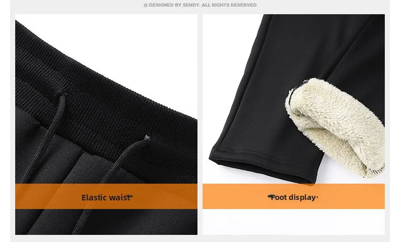 Men's Sportswear New Winter Autumn fleece Tracksuit 2 Piece Sets Sports Suit Jacket+Pant Sweatsuit Male Fashion warm Clothing