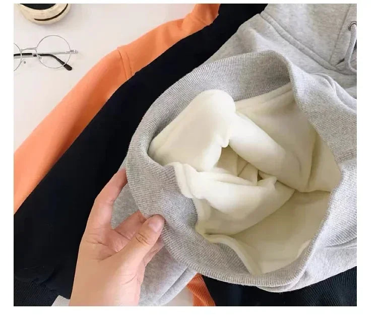 2025 Christmas Disney Mickey Hoodies Boy Girl Autumn Winter Family Parent-Child Clothing Men Women Oversized Loose Long Sleeves