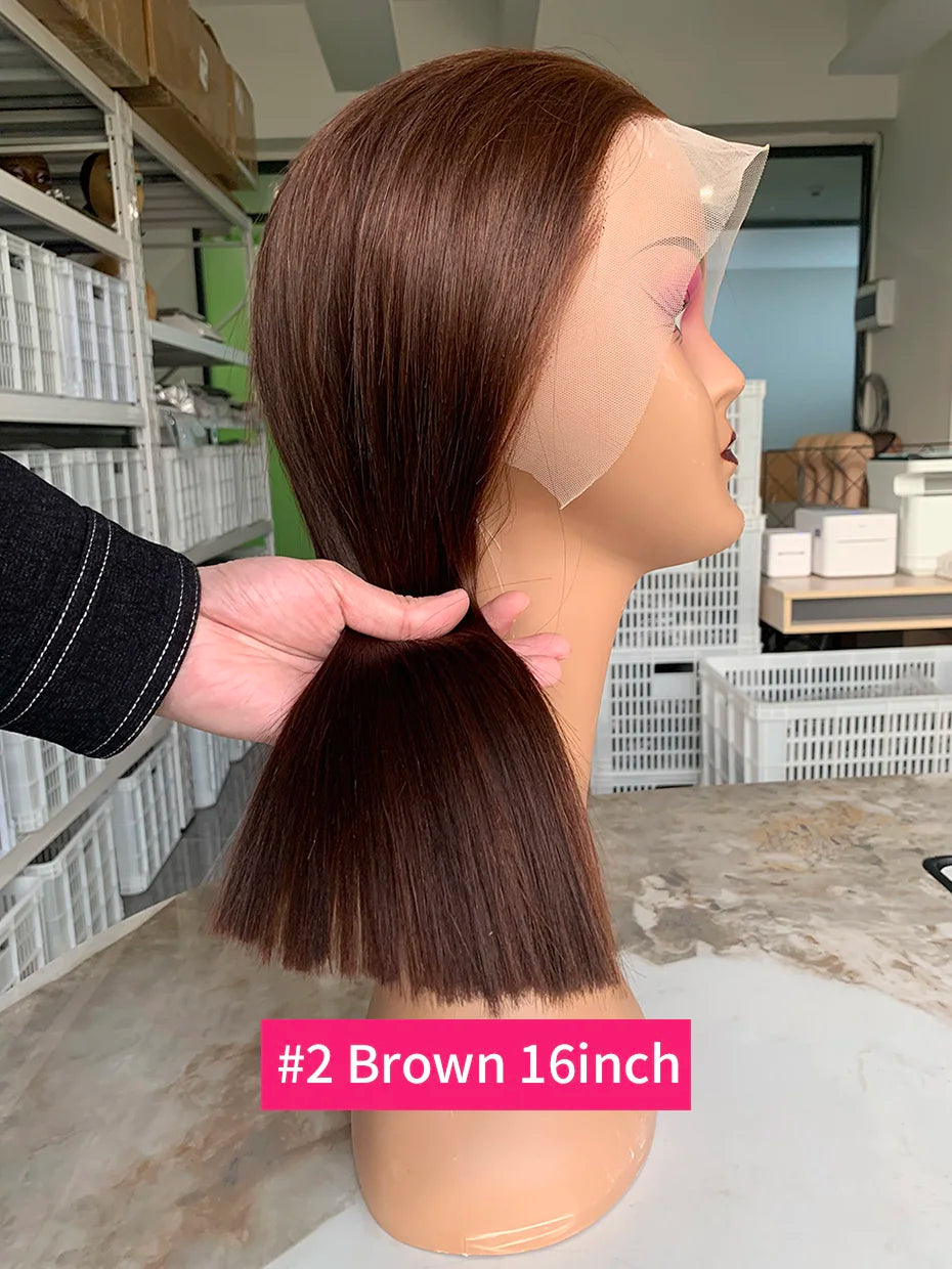 Vietnamese Glueless Wigs 100%human Hair Quality 2x6 Lace Closure Ready to Wear Wig 250 Density13x6 13x4 Lace Frontal Bob Wigs #2