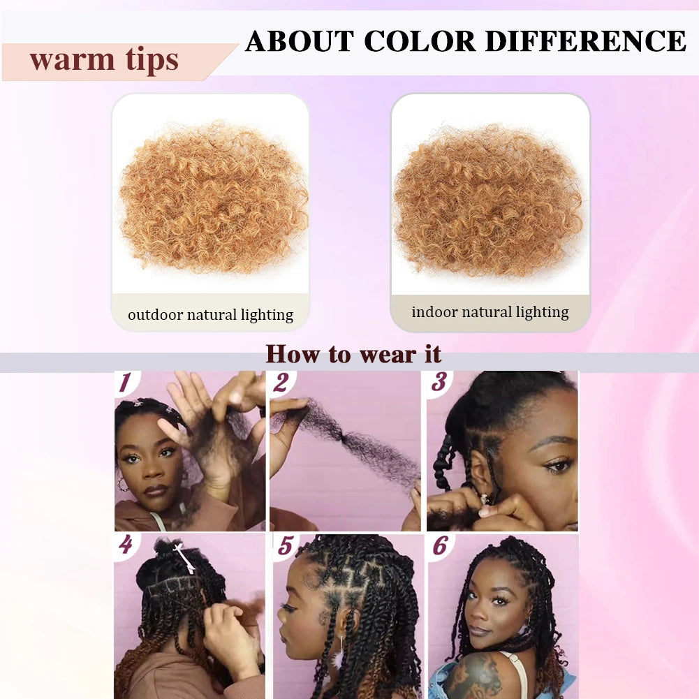 27# Afro Kinky Bulk 100% Human Hair Extensions Reggae Dirty Braids Brazilian Natural Crochet Hair Dreadlocks