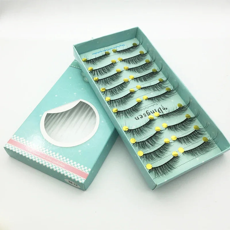 10/2 Pairs Mink Eyelashes Natural 3D Lashes Faux Cils Makeup Dramatic False Eyelashes Wholesale Eyelash Extension Makeup Tools